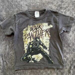 Black Panther Graphic‎ T-shirt Kids Size Small Great Condition 100% Cotton